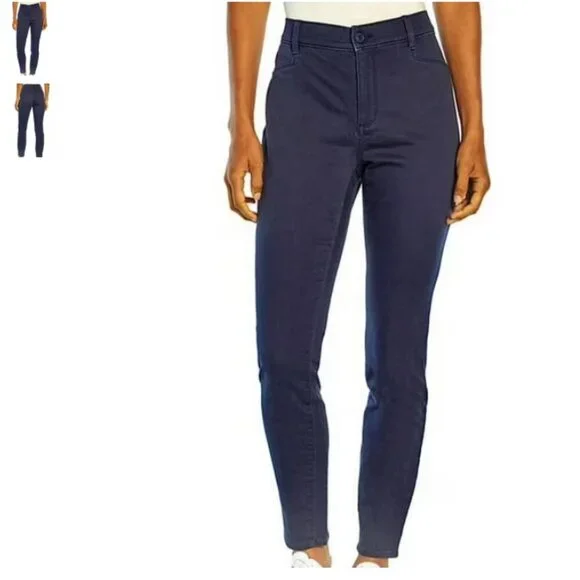 GAP Classic Navy Blue Casual Pants, Stretch Skinny, Size 16 NWT - Picture 1 of 9